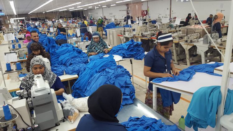 South Asian workers from Sri Lanka and Bangladesh working in Jordanian garment factories in Dhulail Industrial City. Courtesy: Rina Mukherji.