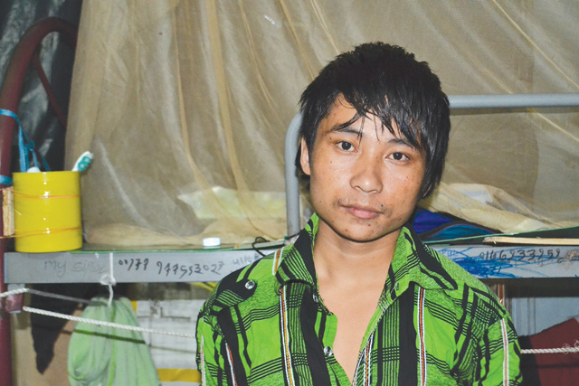 FOLLOWING FATHER: After his father Man Bahadur Limbu returned from Malaysia, 20-year-old Prakash Limbu went to work as a migrant worker.