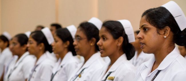Sending qualified nurses to the US is among the steps Sri Lanka is taking to ensure its mirgant labour force is made up of more skilled workers. Image courtesy slbfe.lk