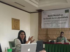 Midterm Review Workshop on 'Regional Project on South Asian Initiatives on Migrant Labour' Media Fellowship 2018